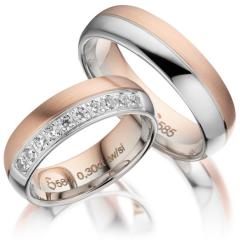 Simon & Söhne Weissgold Rotgold